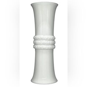 Katy Briscoe Home White Bone China Vase NEW